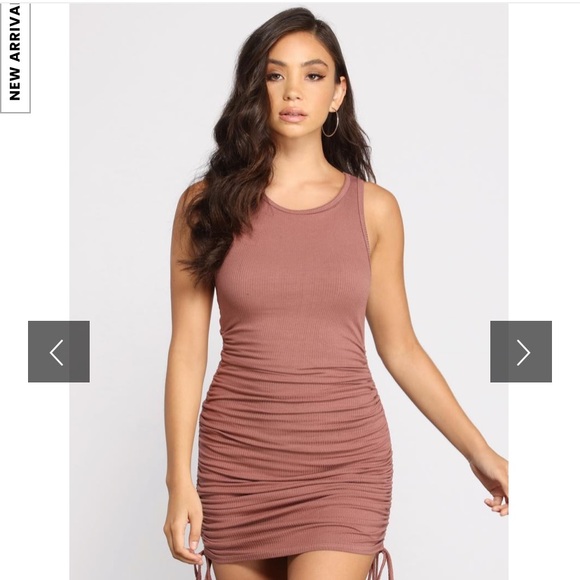 Windsor Dresses & Skirts - Windsor Ribbed Knit Ruched Dress